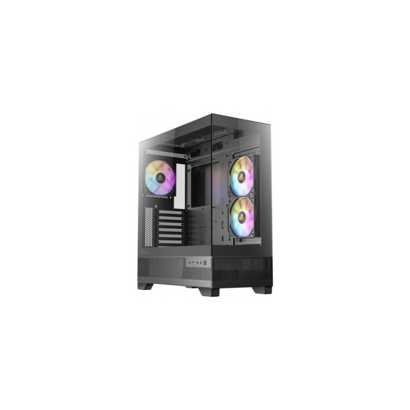 Caja Semitorre Atx Cx700 A-Rgb Negro Antec Caja Atx / Cristal Templado / 3 Ventiladores Argb Pwm / Soporte Rl 360 Mm / Usb-C
