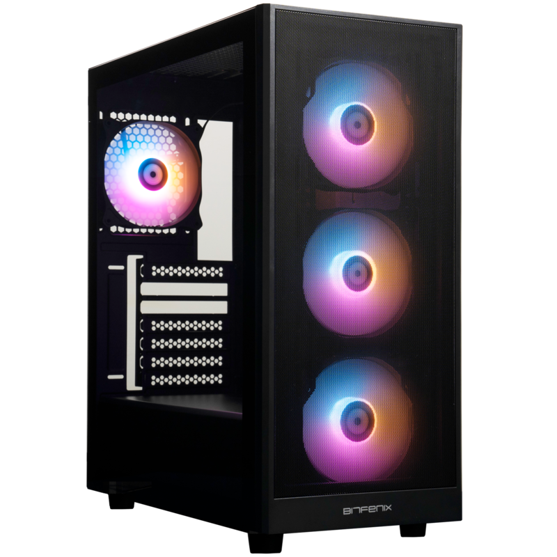 Caja Semitorre Atx Grafi Negro Bitfenix Atx / 395x210x480 Mm / Vidrio Templado