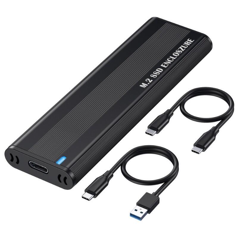 Caja Ssd M2 Nvme/Ngff Usb-A Usb-C Negro