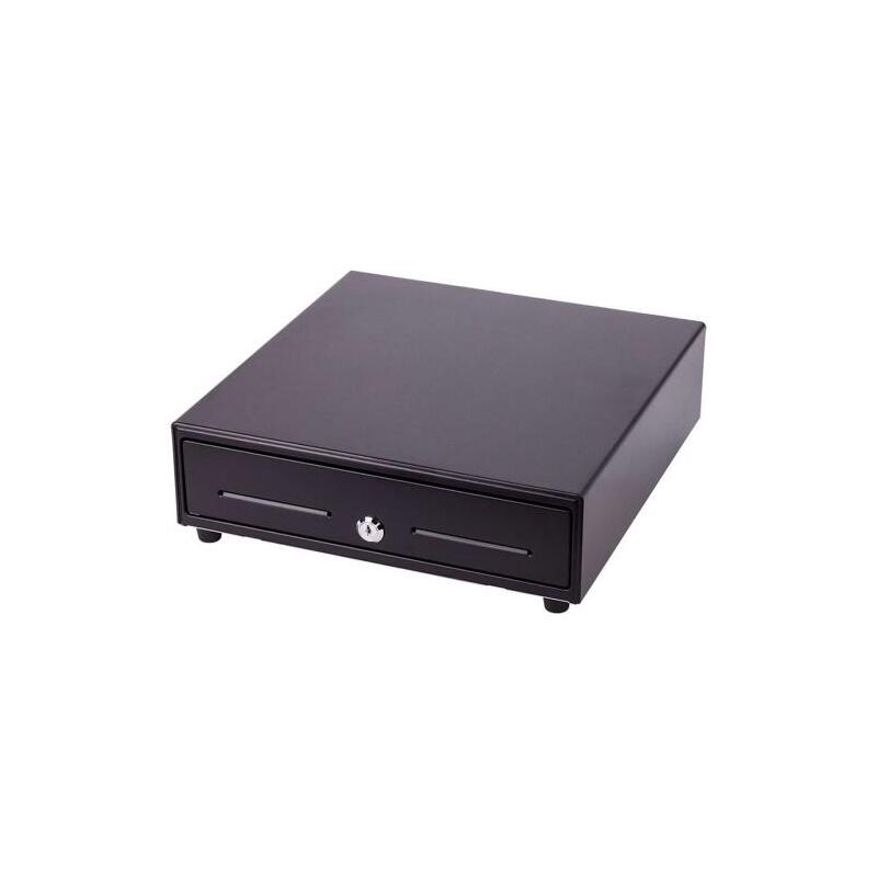 Cajon Portamonedas Hs-410 Automático Negro Pisabilletes Metal 410 X 415 X 99