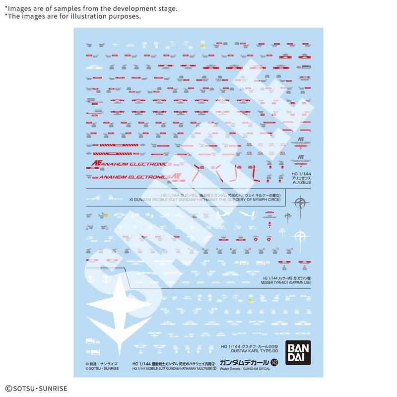 Calcomania G Decal 143 Ms Gundam Hathaway Mu2