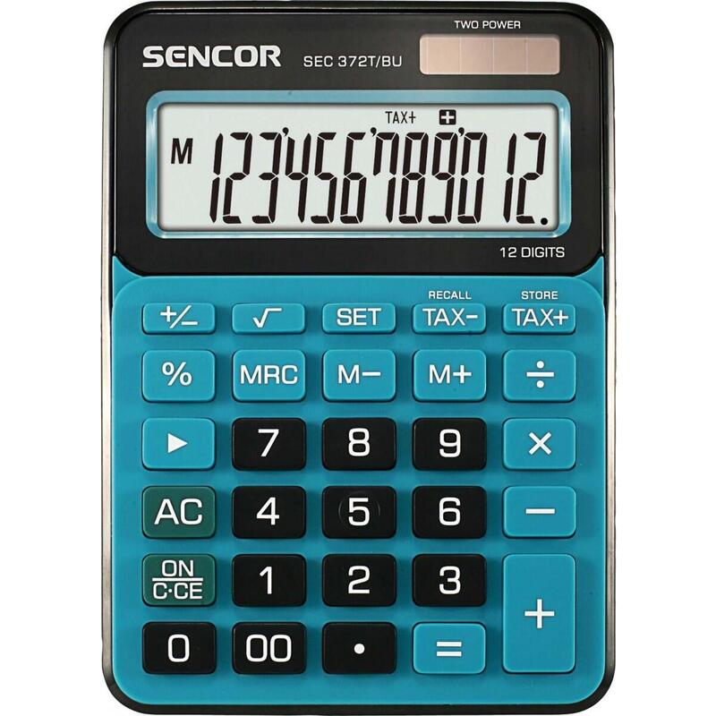 Calculator Sec 372bu Table, 12 Digit Lcd