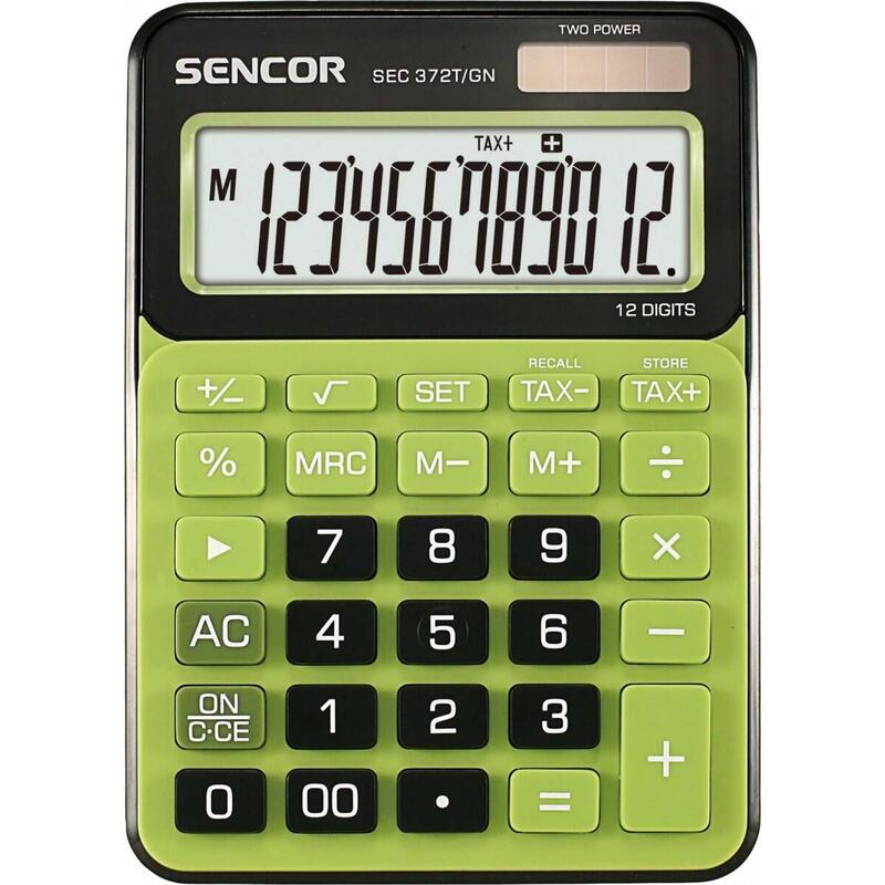 Calculator Sec 372gn Table, 12 Digit Lcd