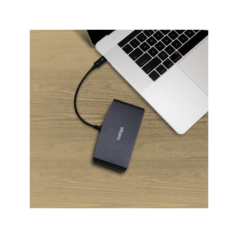 Caldigit Thunderbolt 3 Mini Dock Alámbrico Negro, Gris