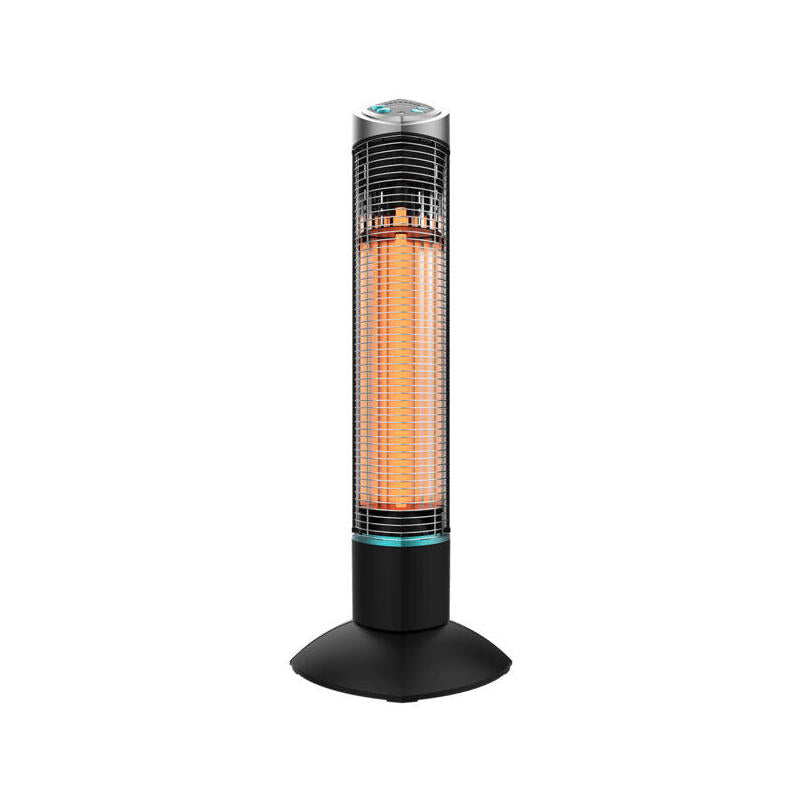 Calefactor Eléctrico Cecotec Readywarm 1000 Power Tower Exterior Negro 1000 W Halógeno