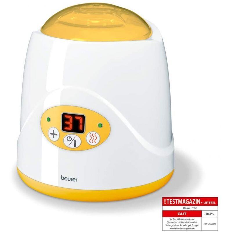 Calentador De Biberones Digital Beurer By-52 Función Calienta Potitos 80w Display Led Con Indicación Temperatura