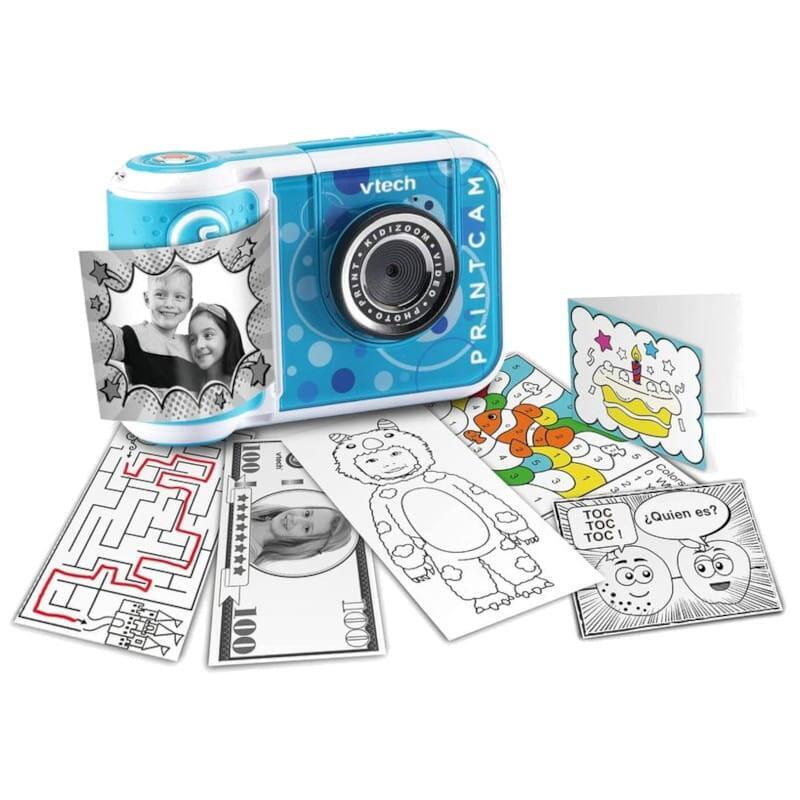 Cámara De Fotos Vtech Kidizoom Print Cam Azul Infantil Instantánea