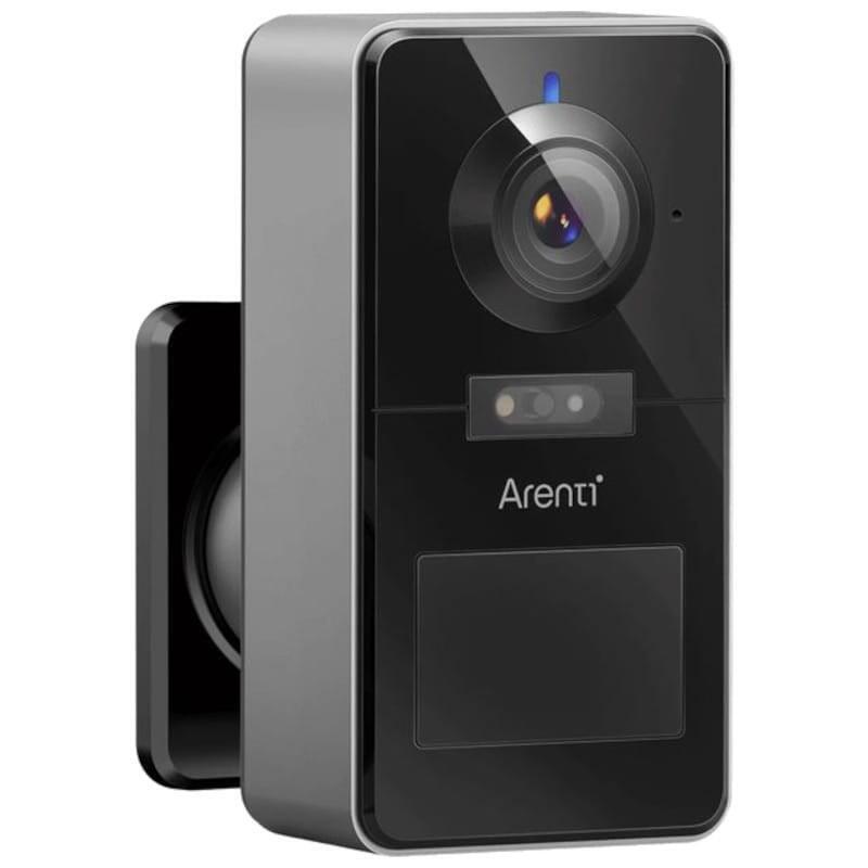 Cámara De Vigilancia Arenti Power1 2k Visión Noctura Color Wifi Negro