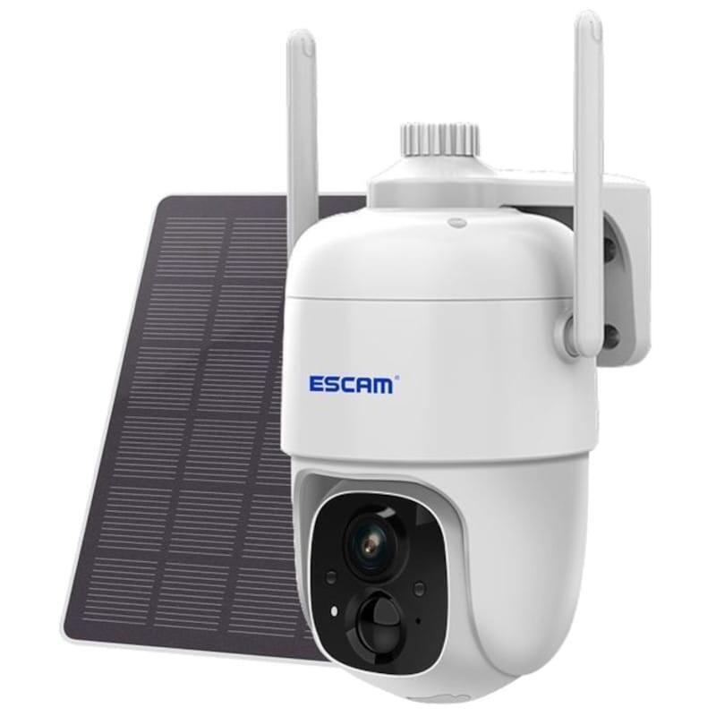 Cámara De Vigilancia Ip Escam G24 3m Wifi Panel Solar Blanco