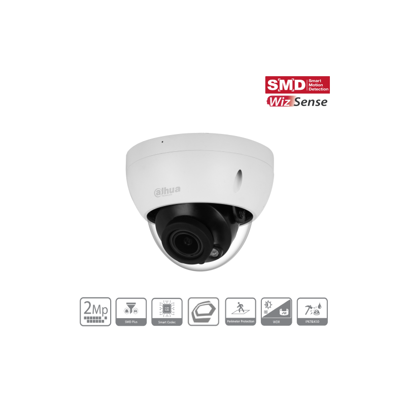 Cámara (Dh-Ipc-Hdbw2241rp-Zs-27135) Dahua Ip Minidomoserie 2 2mp Varifocal 2.7-13.5mm