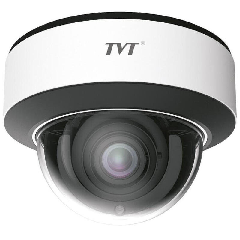 Cámara Domo Ip 4mp Varifocal Motorizada 2.8-12mm Ir50 Ip67 Ik10 Vca Audio Mic Tvt