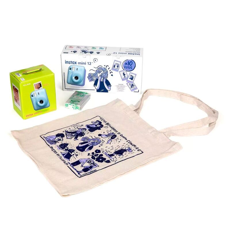 Cámara Instantánea Fujifilm Kit Blossom Instax Mini 12 Pastel Blue