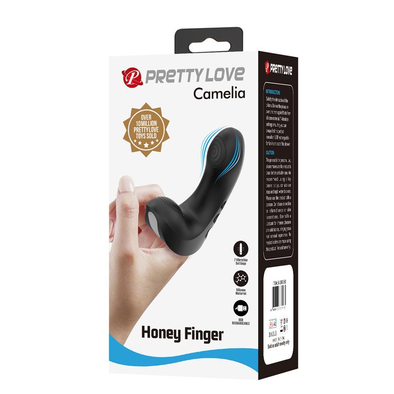Pretty Love - Camelia Vibrador De Dedo 7 Vibraciones Negro