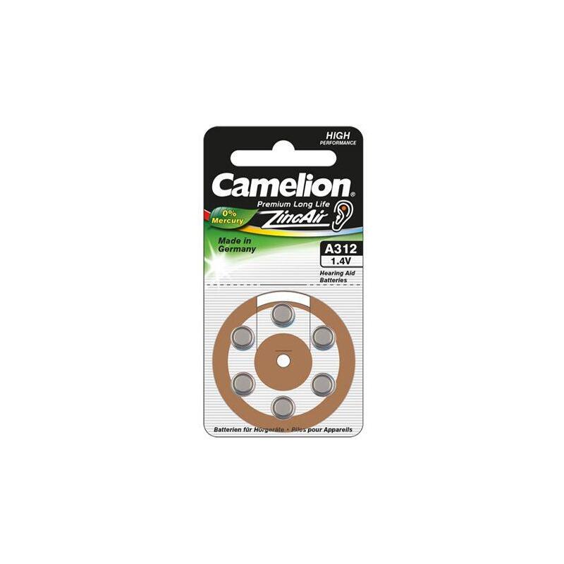 Camelion A312/Da312/Zl312, Celdas De Aire De Zinc, 6 Pieza(S)
