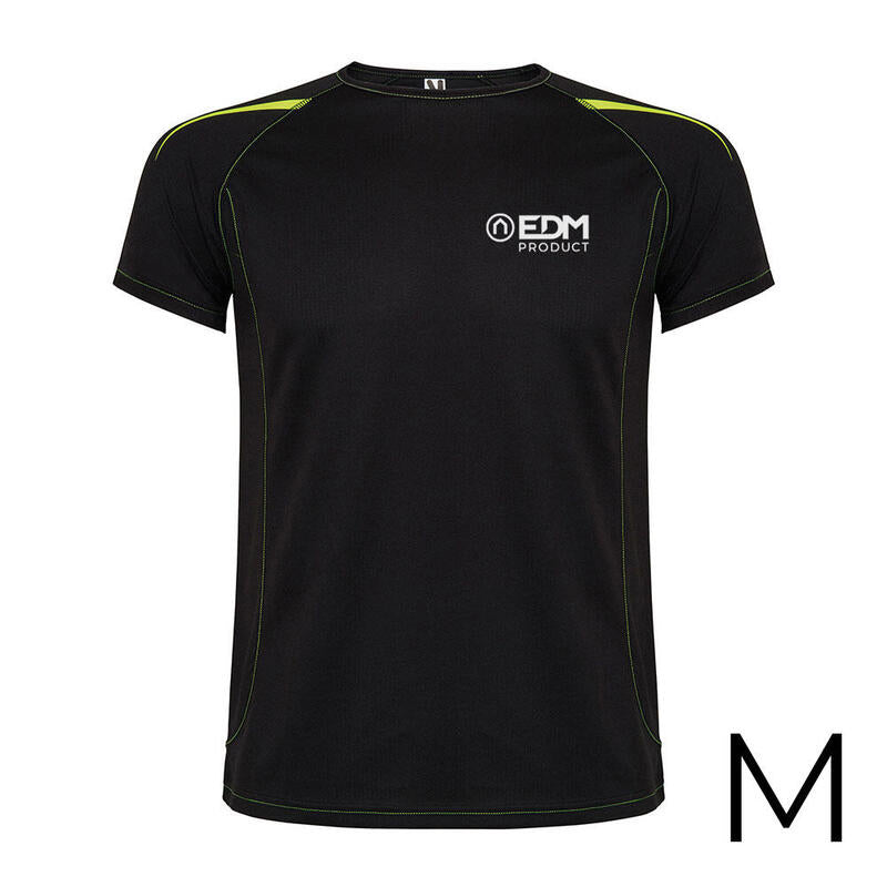 Camiseta Deportiva Negra Talla-M Roly