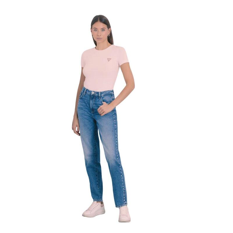 Camiseta Guess Para Mujer Rosa Talla L - W2yi44j1314-G4q4 Rosa