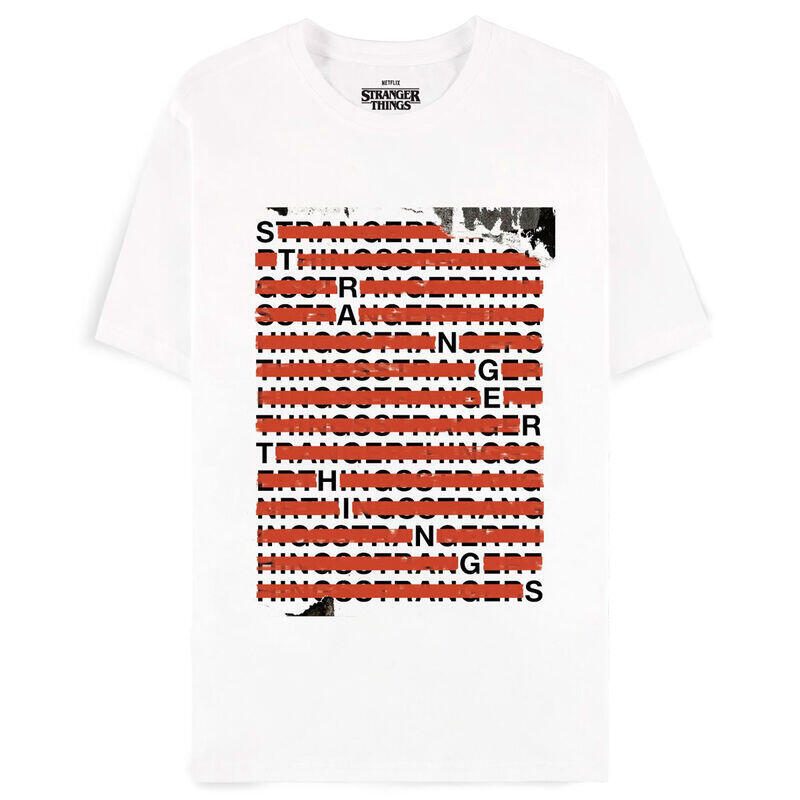 Camiseta Letters Stranger Things Talla 2xl