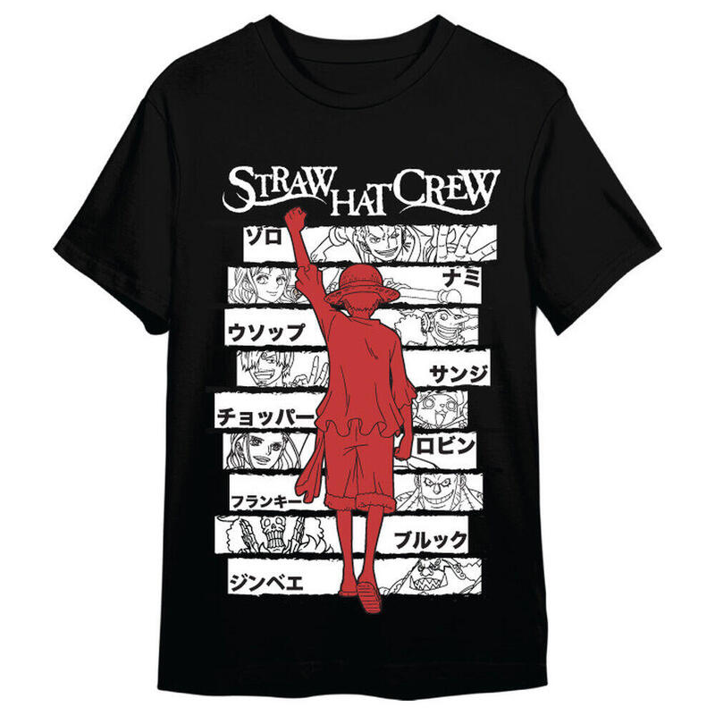 Camiseta Monkey D. Luffy Straw Hat Crew One Piece Adulto Talla L