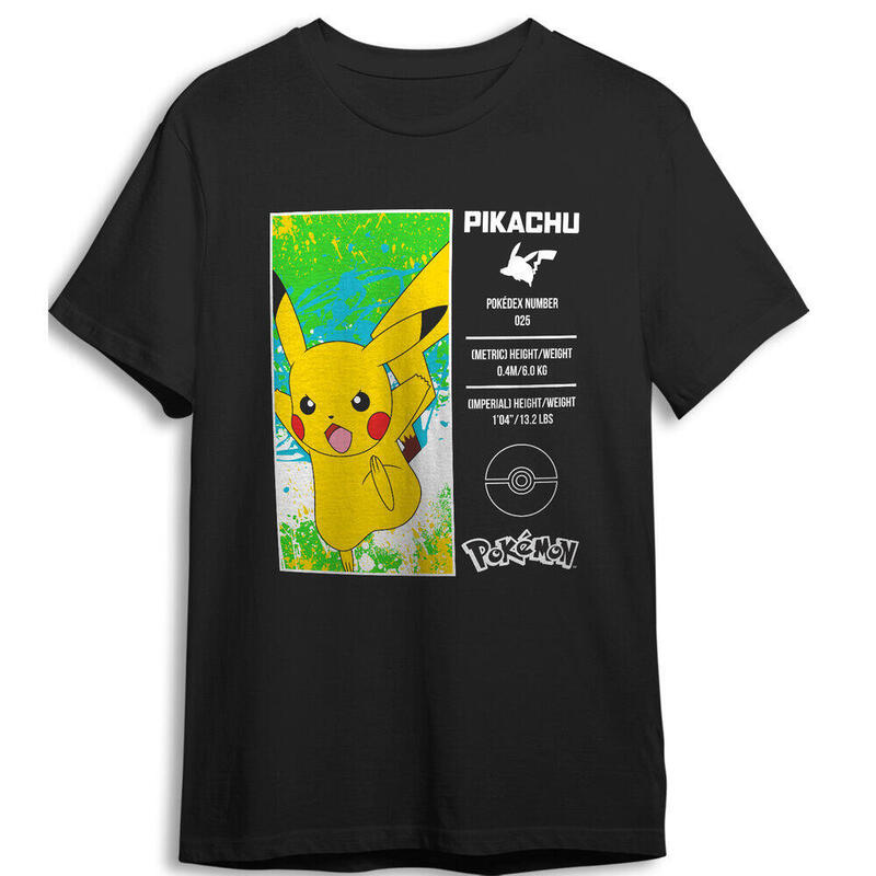 Camiseta Pikachu Pokemon Infantil Talla 8