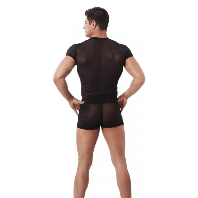 Camiseta Rejilla Negro Talla (Interno):S/M