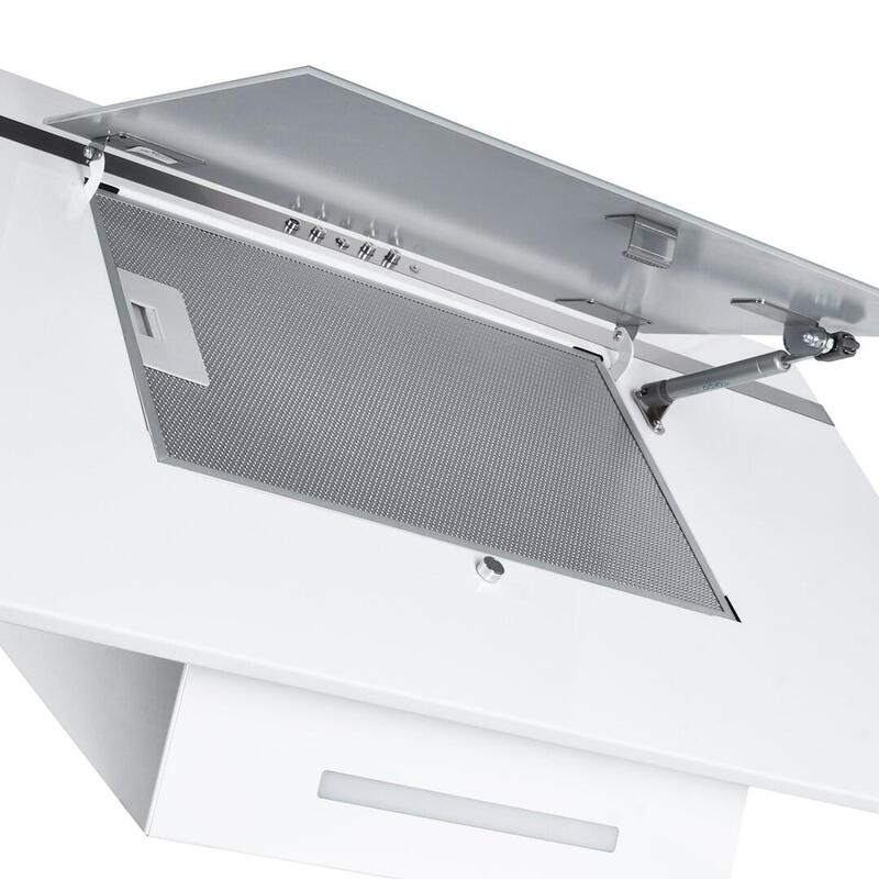 Campana Akpo Wk-4 Nero Line 2.0 50 Bialy T300 Liniowy Led/Silownik