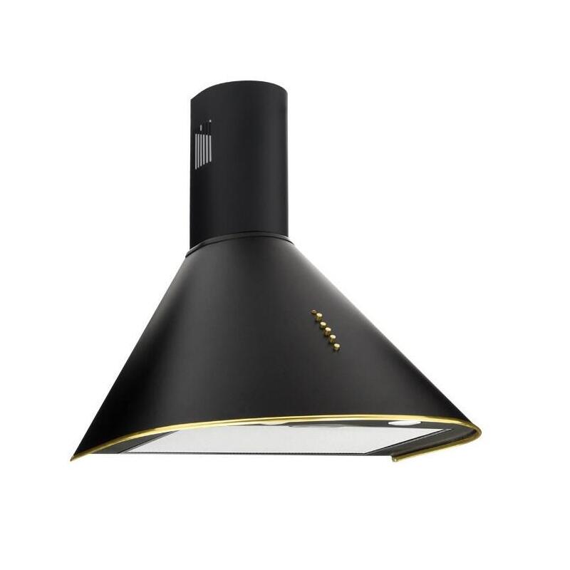 Campana De Chimenea Akpo Wk-4 Dandys Gold 60 Cm 450 M3/H, Negra