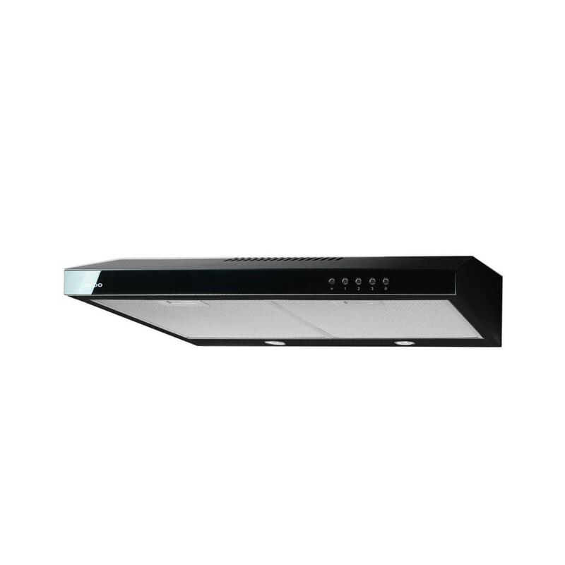 Campana Extractora Akpo Wk-7 K50 Negro - Vidrio Negro