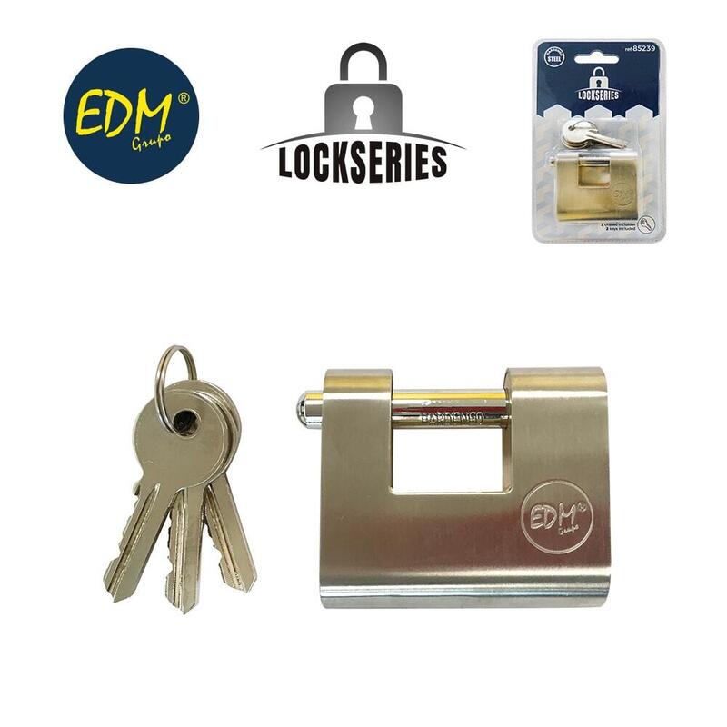 Candado De Laton Reforzado De Seguridad 50,5x48,5x20mm Blister Edm