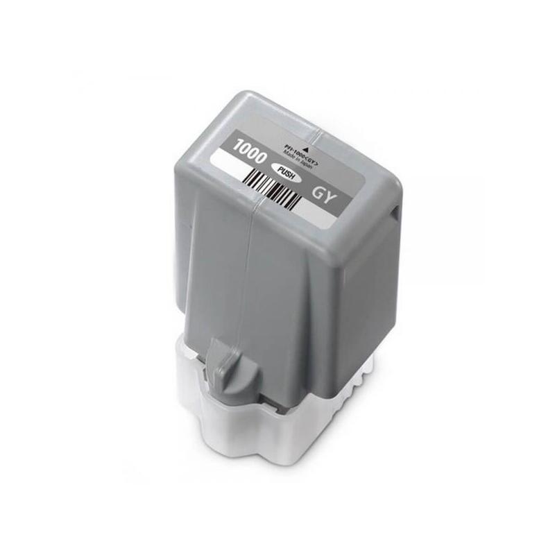 Canon Pfi1000 Gris Cartucho De Tinta Pigmentada Generico - Reemplaza Pfi1000gy/0552c001