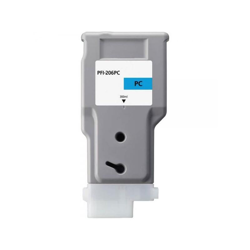 Canon Pfi206 Cyan Photo Tinta Pigmentada Generica - Reemplaza Pfi206pc/5307b001