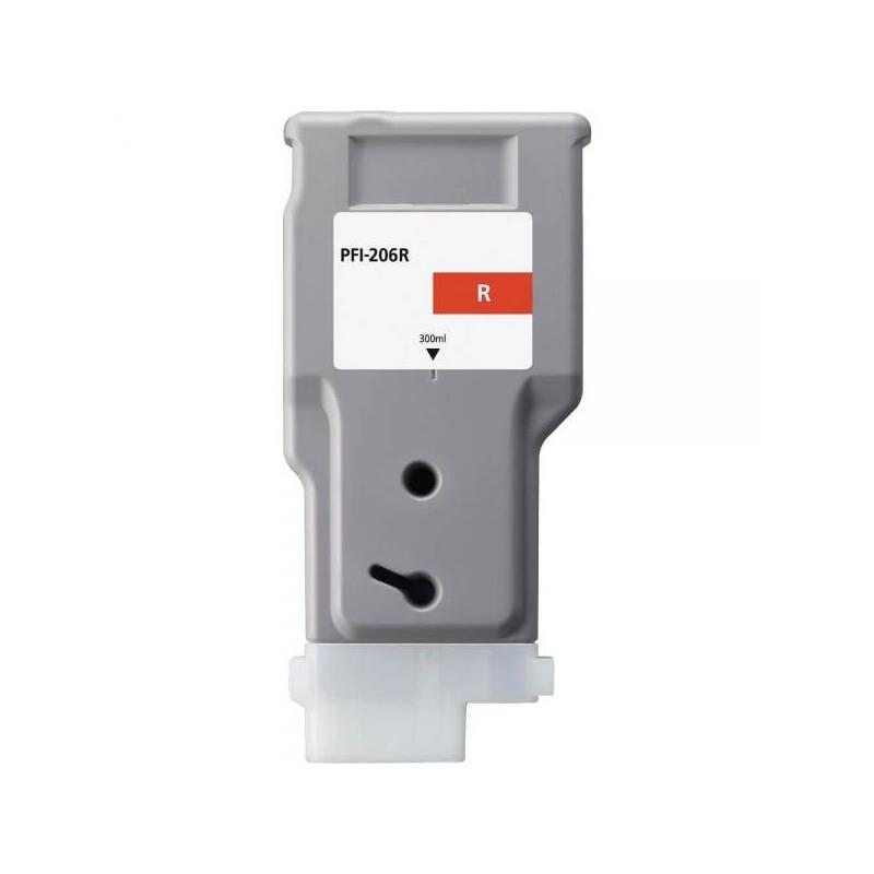 Canon Pfi206 Rojo Tinta Pigmentada Generico - Reemplaza Pfi206r/5309b001