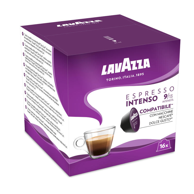Cápsula Lavazza Espresso Intenso Para Cafeteras Dolce Gusto Caja De 16