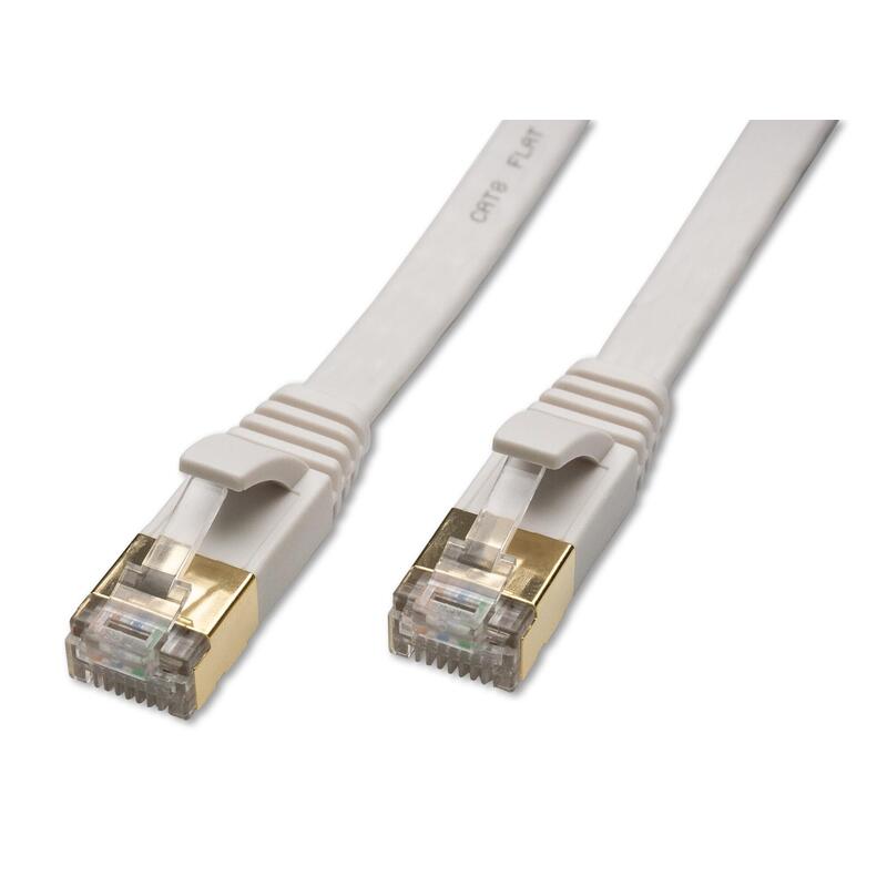 Captiva Cable Cable De Red Cat 8 Cable Fr Netzwerk, Lan Und Ethernet 1m Wei