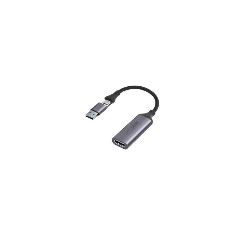 Capturadora Hdmi Axfee Usb-C 4k 60hz Compatible Ps5/Ps4, Switch, Smartphone, Videocã¡Mara, Macbook