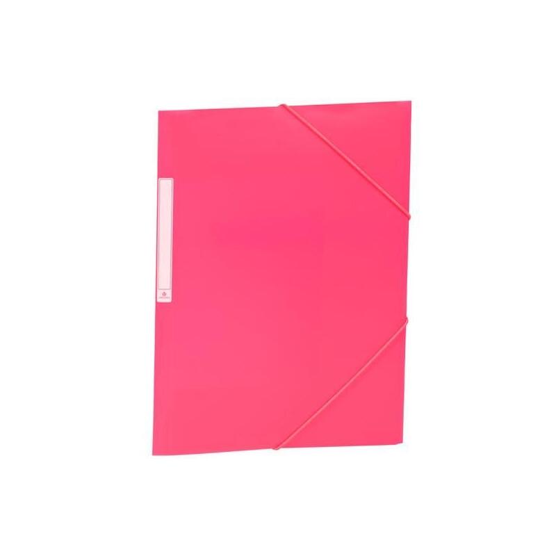 Carchivo Carpeta 3 Solapas Folio C/Gomas Pp Opaco Rosa