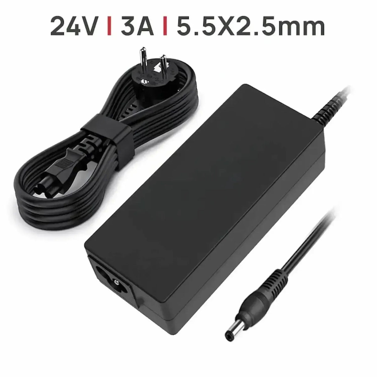 Cargador 24V 3.0A 72W 5.5Mm X 2.5Mm