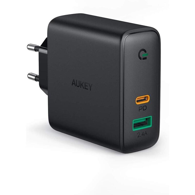 Cargador Aukey Pa-D3 De Pared R 60w Entrega De Potencia Wi