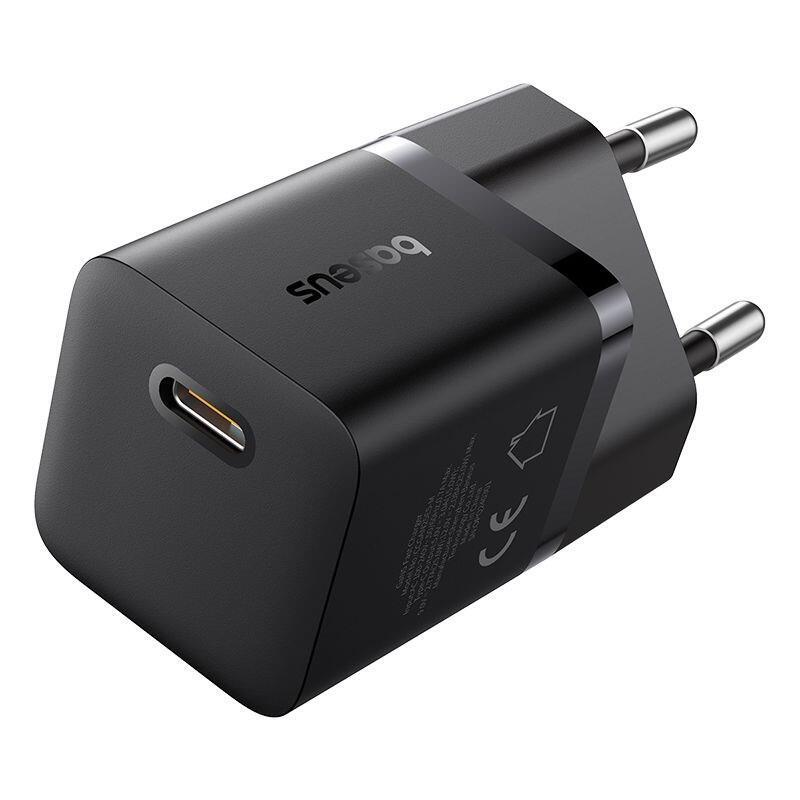 Cargador Baseus P10110909113-01 De Red Usb-C Gan5 Mini 25w Negro