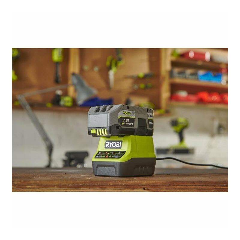 Cargador + Batería De Litio Ryobi One+ Rc18120-140x 18v 4,0ah