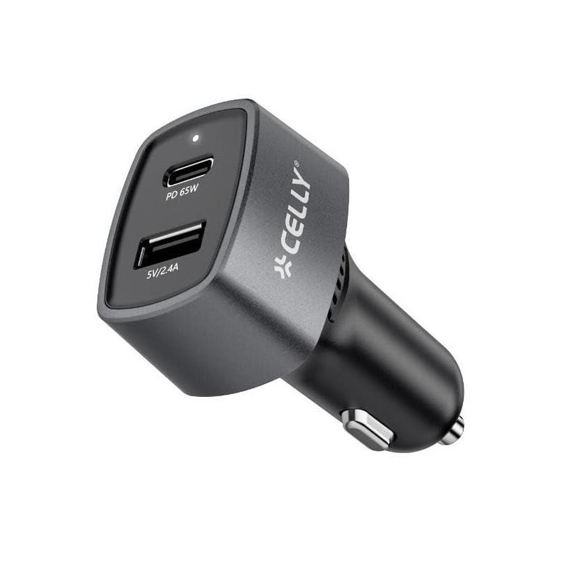 Cargador Coche Usb-C A Usb-A 65w