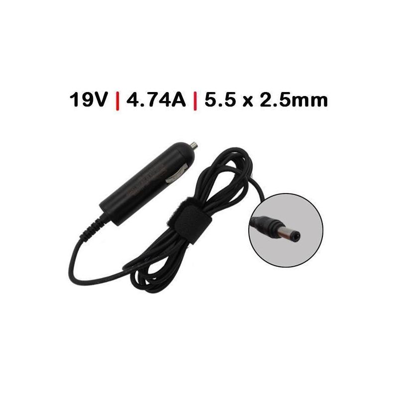 Cargador De Coche Para Portátil Toshiba 19v 4.74a 5.5x2.5 90w