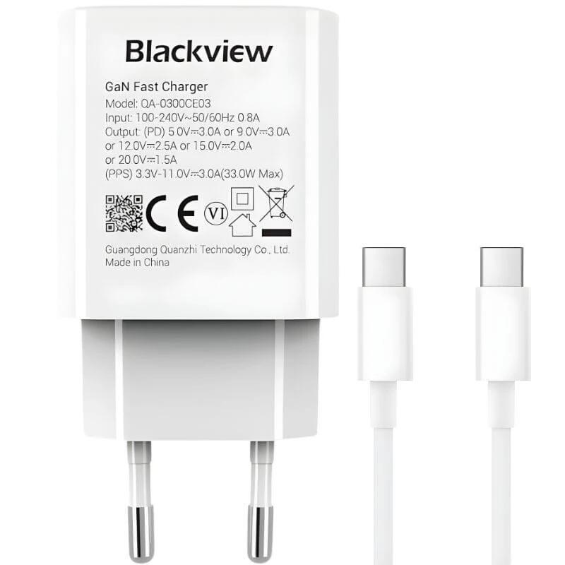 Cargador De Pared Blackview 33w Usb-C Carga Rápida Pack