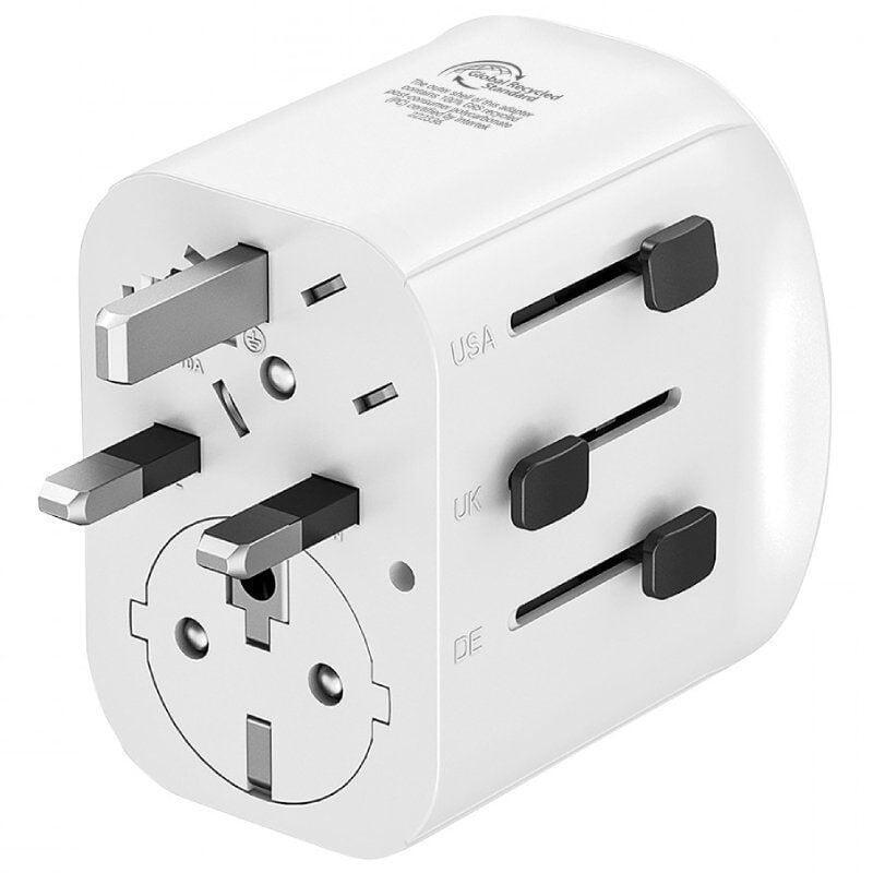Cargador De Pared Universal Muvit For Change Mcadp0006 Toma De Corriente Universal 1xusb Tipo-C 2xusb 15w