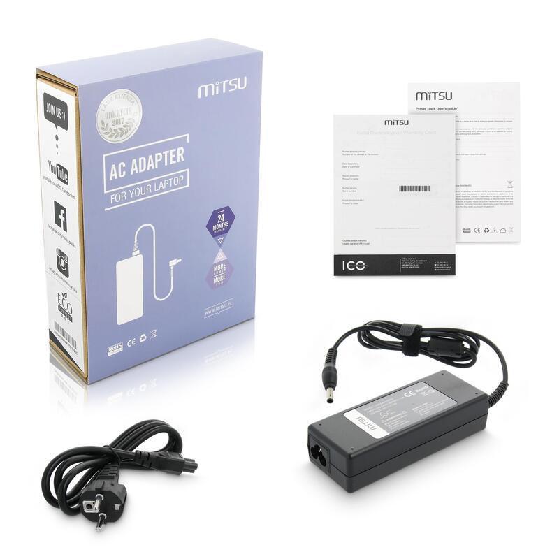 Cargador De Portatil Mitsu 19v 4.74a (5.5x3.0 Pin) - Samsung