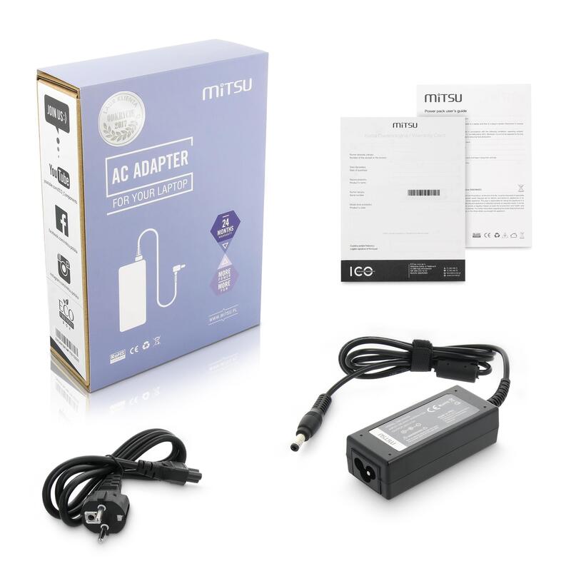 Cargador De Portátil Mitsu 20v 2a (5.5x2.5) - Msi, Medion, Lenovo, Itd