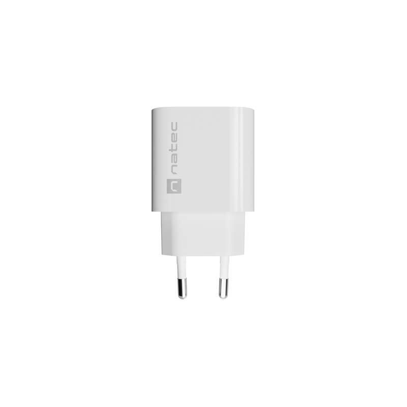 Cargador De Red Natec Ribera 1x Usb-A 18w Blanco