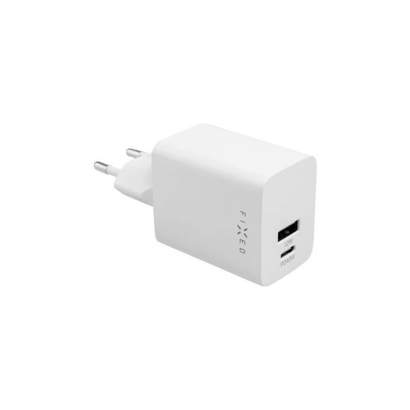 Cargador De Viaje Mini Usb-C/Usb Fijo 45w, Bialy