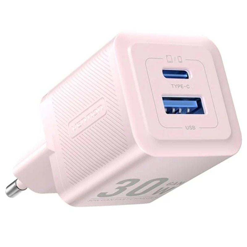 Cargador Gan De Pared Vention Feqp0-Eu 1xusb Tipo-C 1xusb 30w