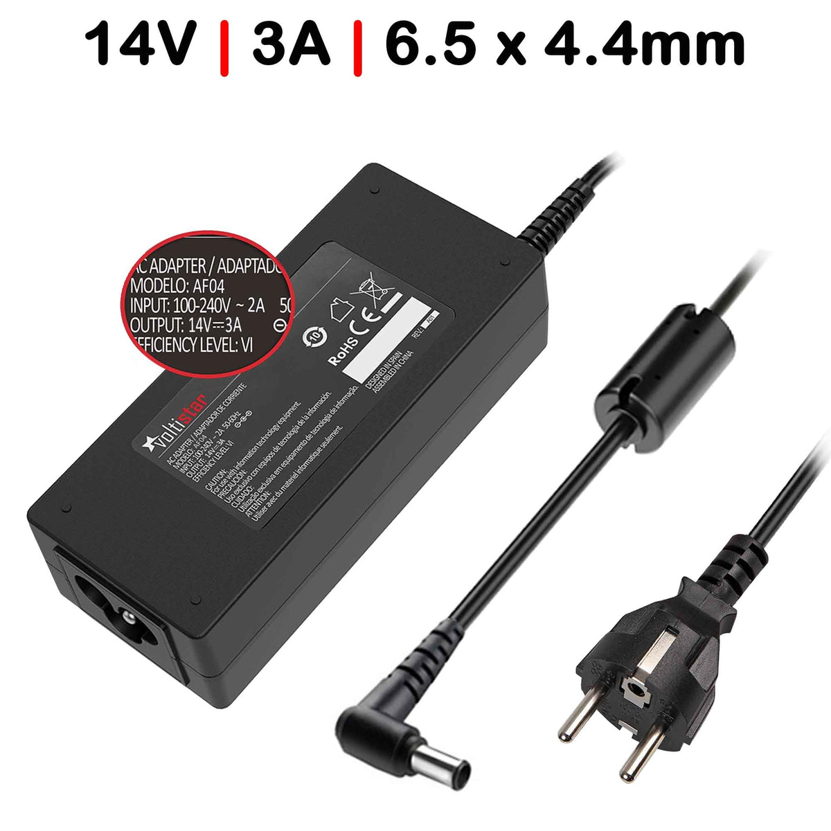 Cargador Para Monitor 14V 3A 6.5 X 4.4Mm 42W
