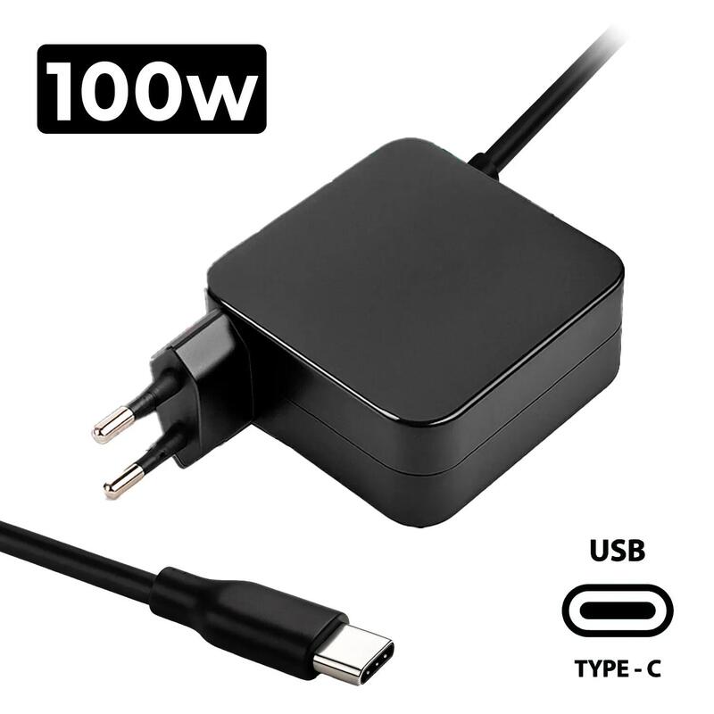 Cargador Multivoltaje Para Portátil Usb C 5v 20v 5a 100w Negro